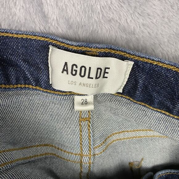 Agolde Boot Cut Jeans Dark Wash Women’s Size 28 Designer Preppy Classic Capsule - Picture 7 of 11